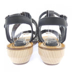 Chanel Sandals Lambskin Black — view 5
