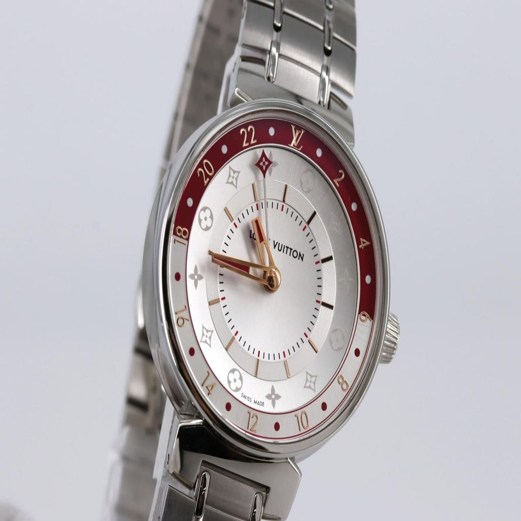 Louis Vuitton Tambour Moon Dual Time Qa106 SS Quartz — view 5