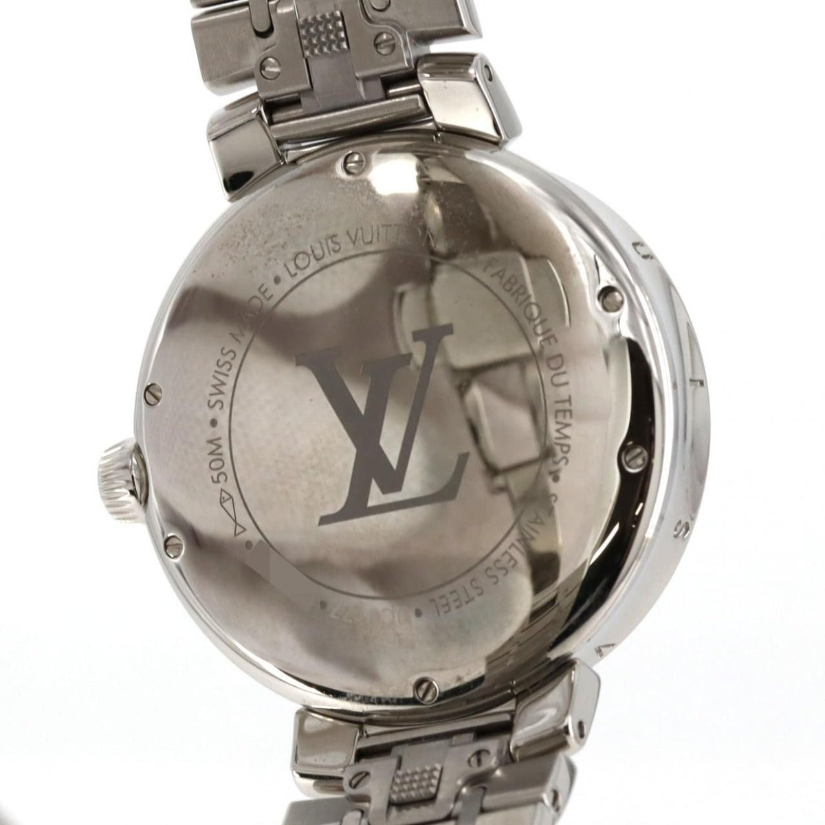 Louis Vuitton Tambour Moon Dual Time Qa106 SS Quartz — view 7