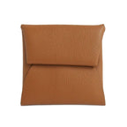 Hermes Bastia Gold Veau Epsom Coin Case 2019 Brown