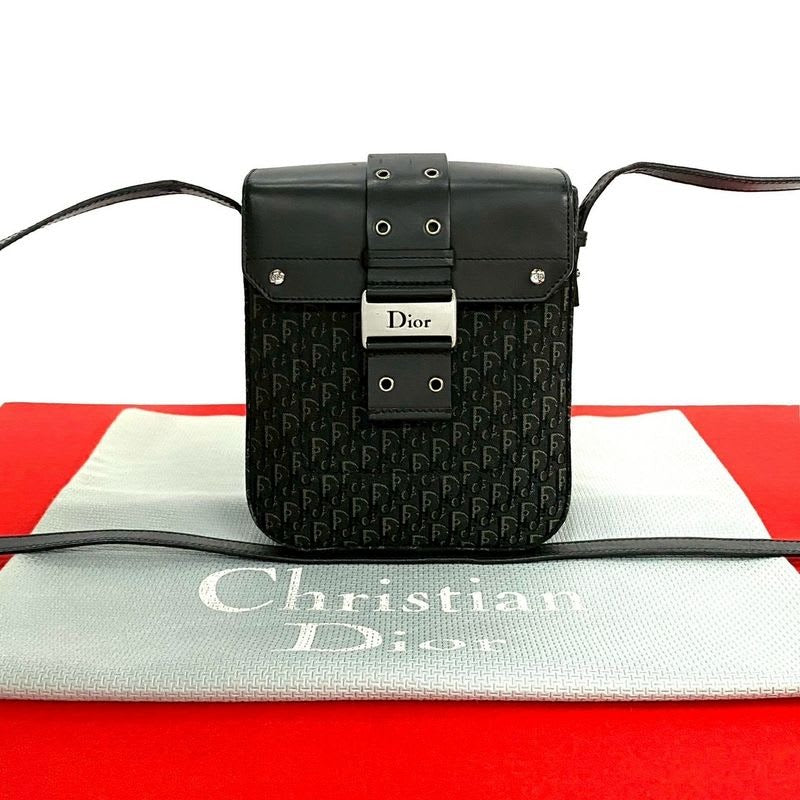 Christian Dior Street Chic Trotter Pattern Logo Hardware Leather