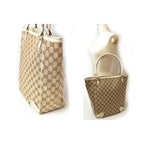 Gucci Shopping Bag Tote Canvas GG Brown Beige Off White — view 2