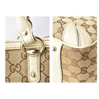 Gucci Shopping Bag Tote Canvas GG Brown Beige Off White — view 3