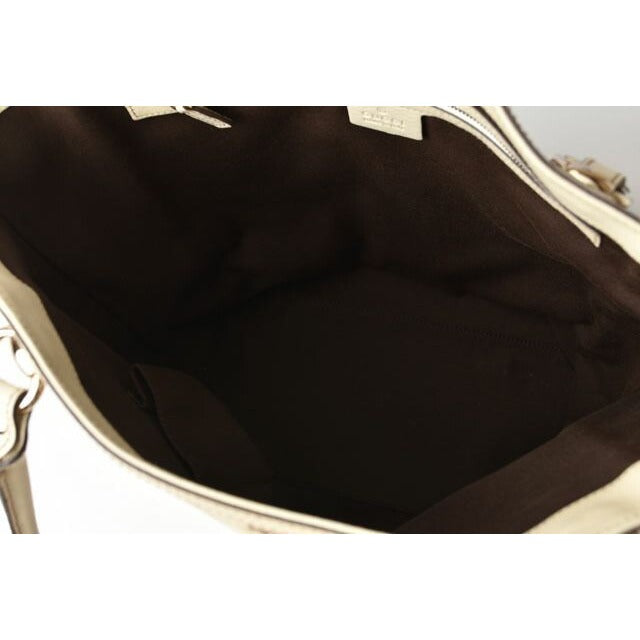 Gucci Shopping Bag Tote Canvas GG Brown Beige Off White — view 9