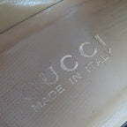 Gucci Vintage Horsebit Suede Leather Loafers Black Gold 6 — view 9