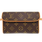 Louis Vuitton Pochette Florentine Monogram Brown Waist Bag 0736