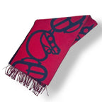 Hermes Scarf Kamail Red Cashmere — view 3