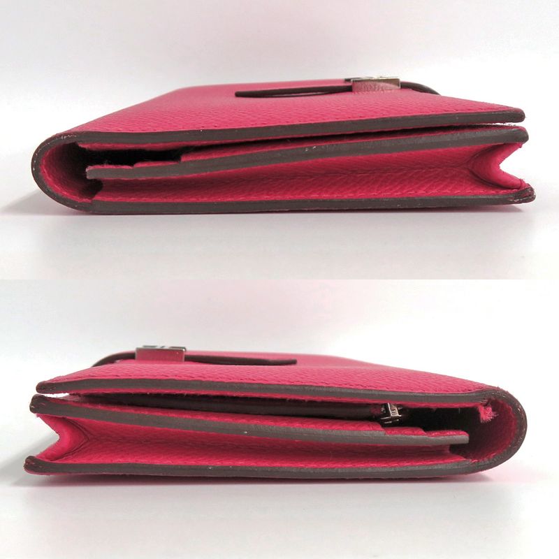 Hermes Bearn Souffle Rose Vo Epson Silver Hardware 2021 — view 4