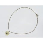 Chanel Coco Mark Necklace Pendant Plastic Metal Silver Hardware Clear — view 2