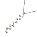 Chanel Comet Diamond Necklace 41 18k White Gold 750 Star