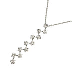 Chanel Comet Diamond Necklace 41 18k White Gold 750 Star