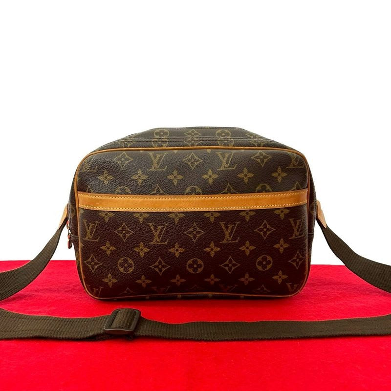 Louis Vuitton Vintage Reporter PM Monogram Leather Shoulder Bag Pochette Brown — view 2