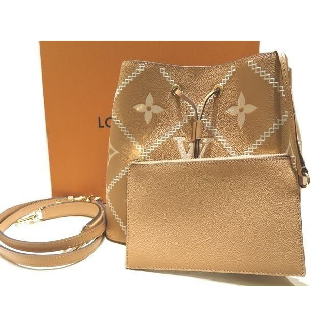 Louis Vuitton Neo Noe MM Monogram Empreinte Broderie Arizona 2-Way Shoulder Bag