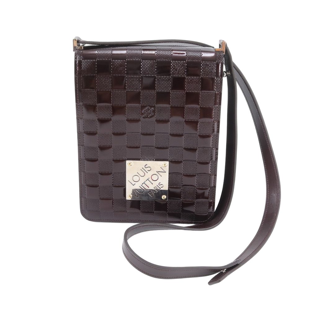 Louis Vuitton Damier Vernis Club Leather 2-Way Shoulder Bag Crossbody Hand — view 2
