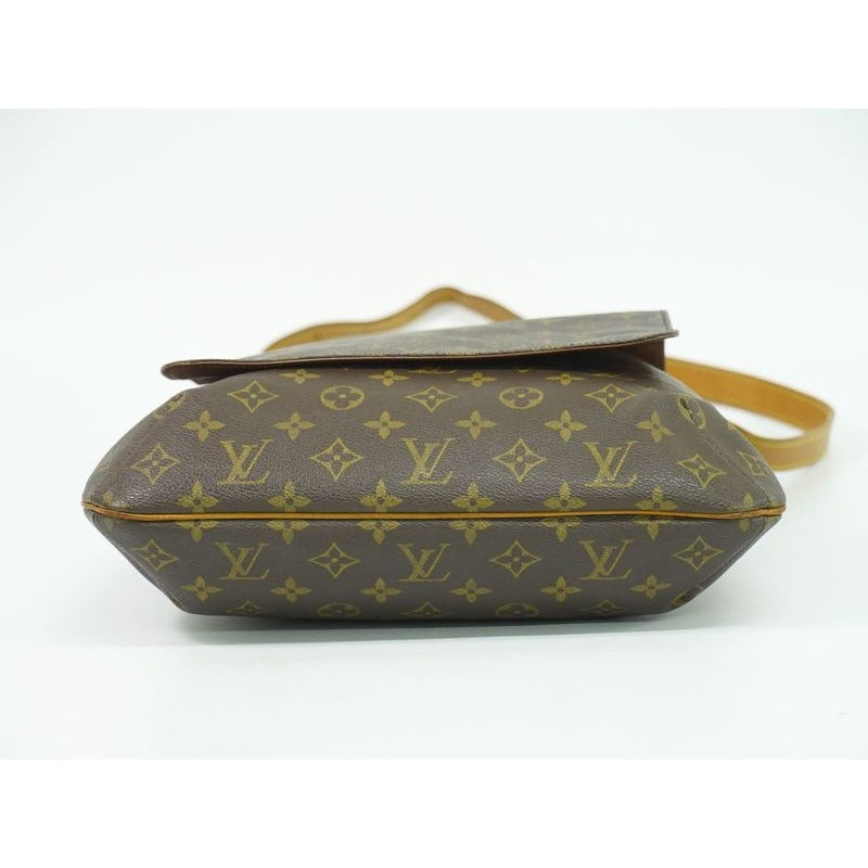 Louis Vuitton Musette Monogram Shoulder Bag Pochette Brown — view 3