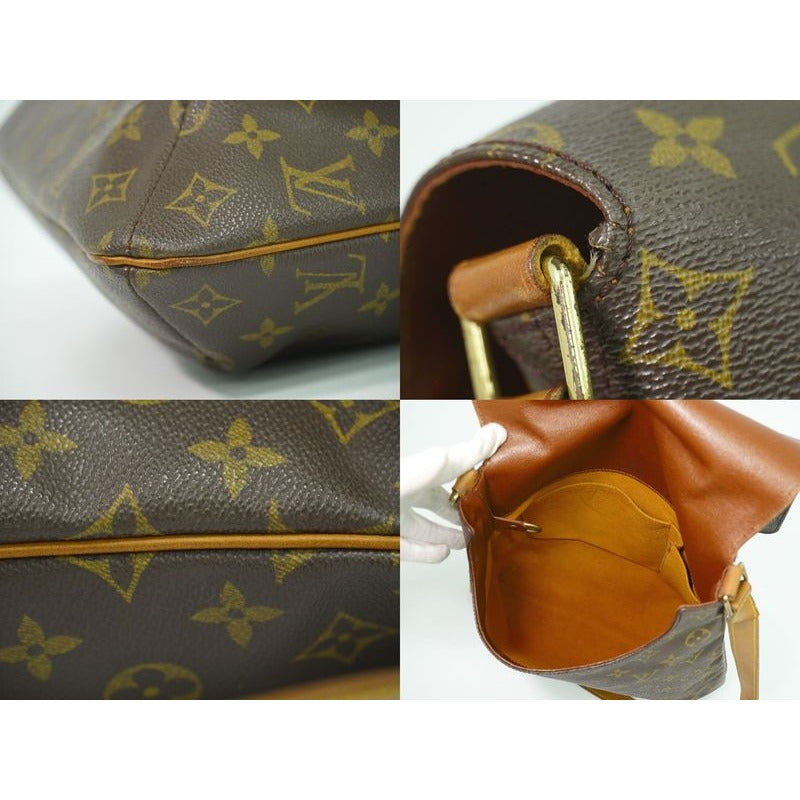 Louis Vuitton Musette Monogram Shoulder Bag Pochette Brown — view 7