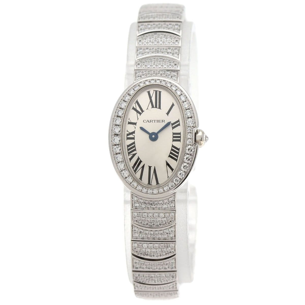Cartier Mini Venuere Diamond Watch 18K White Gold Goldx
