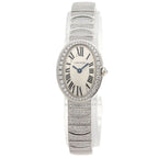 Cartier Mini Venuere Diamond Watch 18K White Gold Goldx