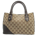 Gucci Sherry GG Canvas Leather Beige Brown Handbag 1789 — view 2