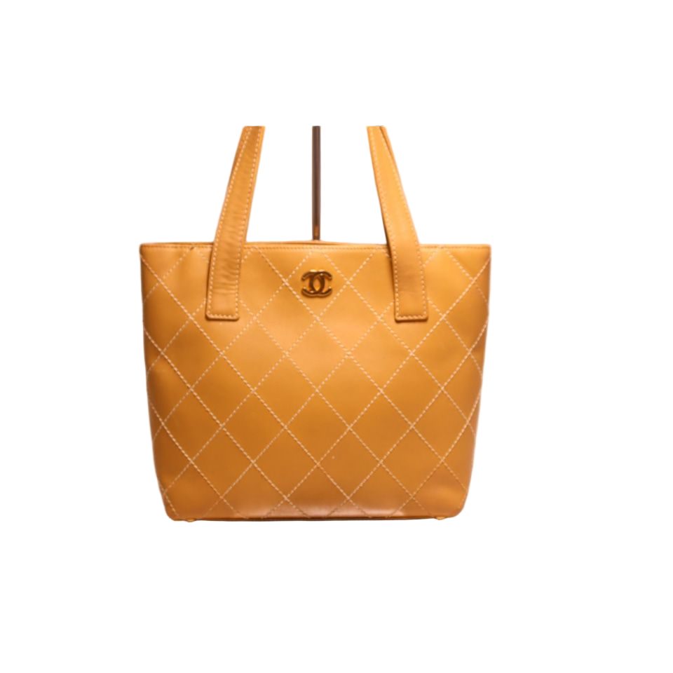 Chanel Wild Stitch Lambskin Tote Bag