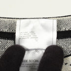 Chanel Top CC Logo Button Cotton Hat — view 4