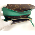 Louis Vuitton Monogram Portefeuille Emilie Zipper Long Wallet Brown — view 9