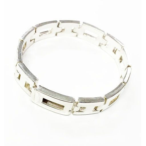 Hermes Cles Bracelet Silver Vintage Aa — view 2