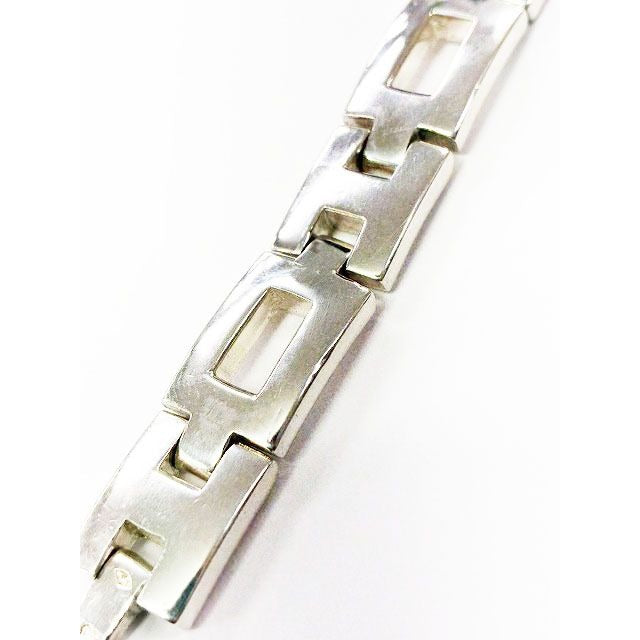Hermes Cles Bracelet Silver Vintage Aa — view 4