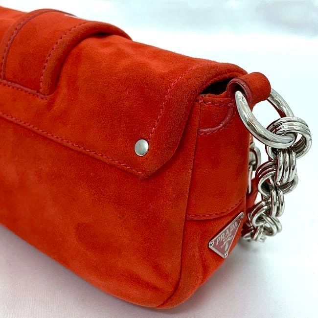 Prada Bag Orange Suede — view 7