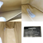 Chanel Shoulder Bag Quilted Caviar Leather Beige Gold Hardware 2 nd — view 8