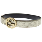 Gucci Interlocking Guccissima Leather Belt Gold
