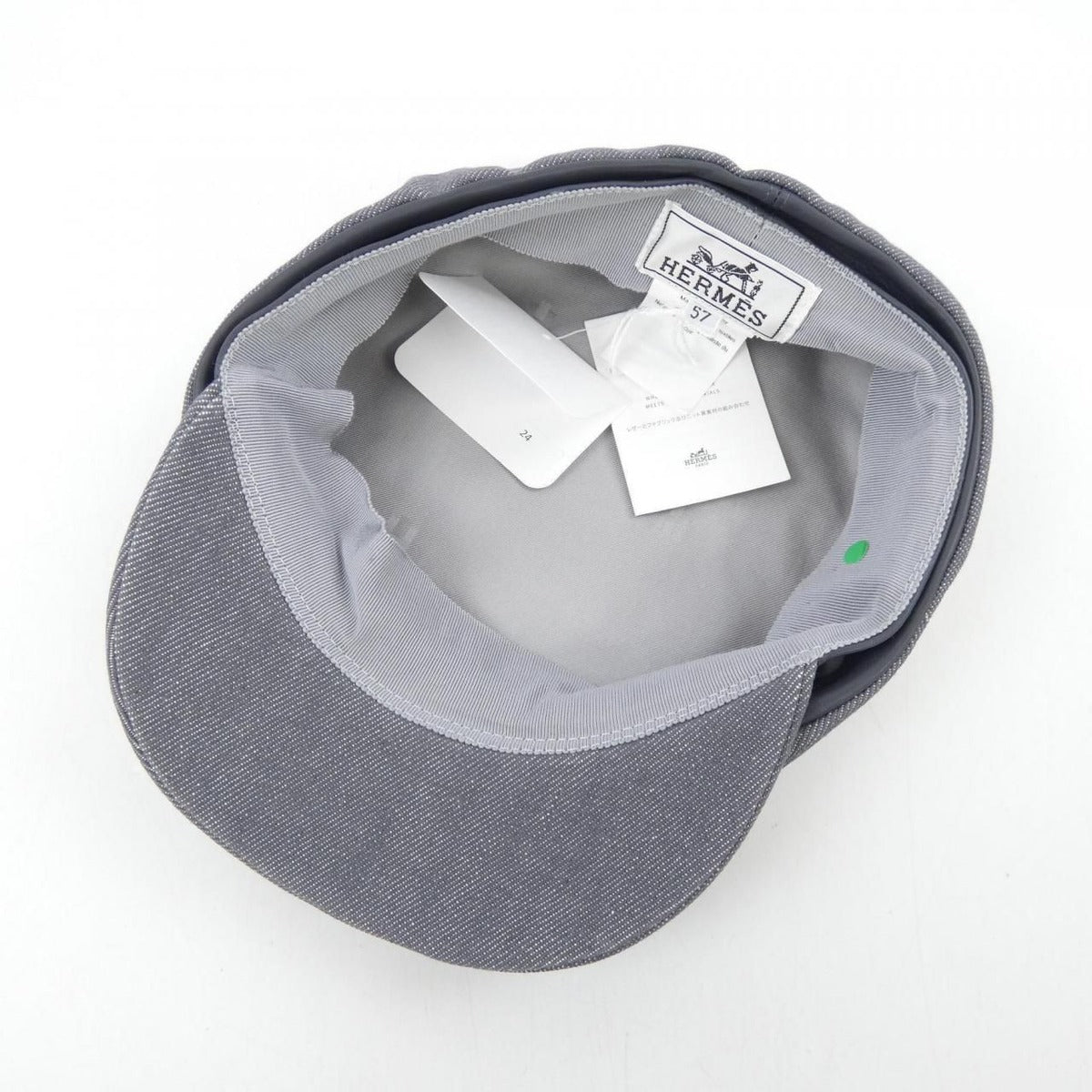 Hermes Cap Gray 57 — view 5