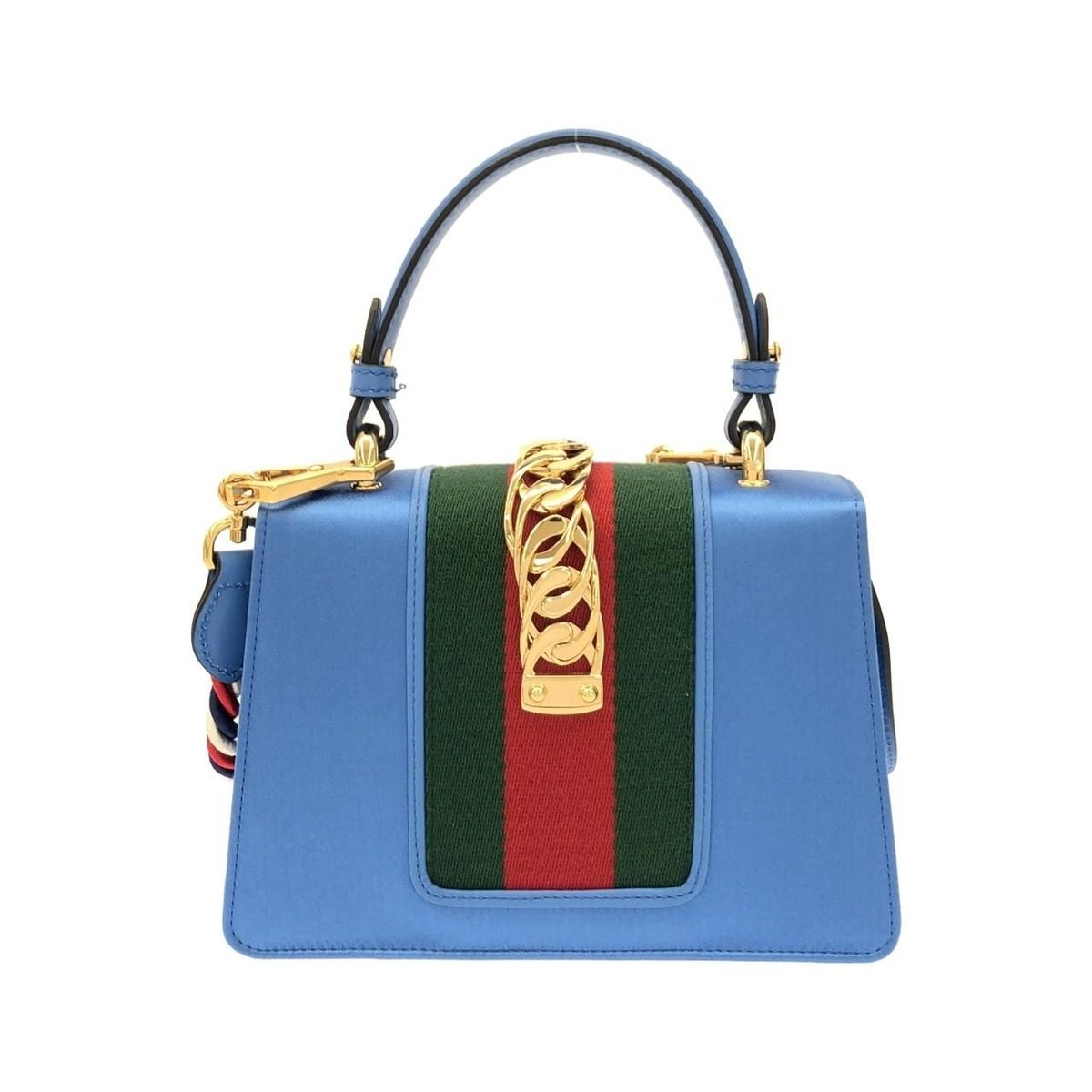 Gucci Sylvie Bag Handbag Blue — view 2