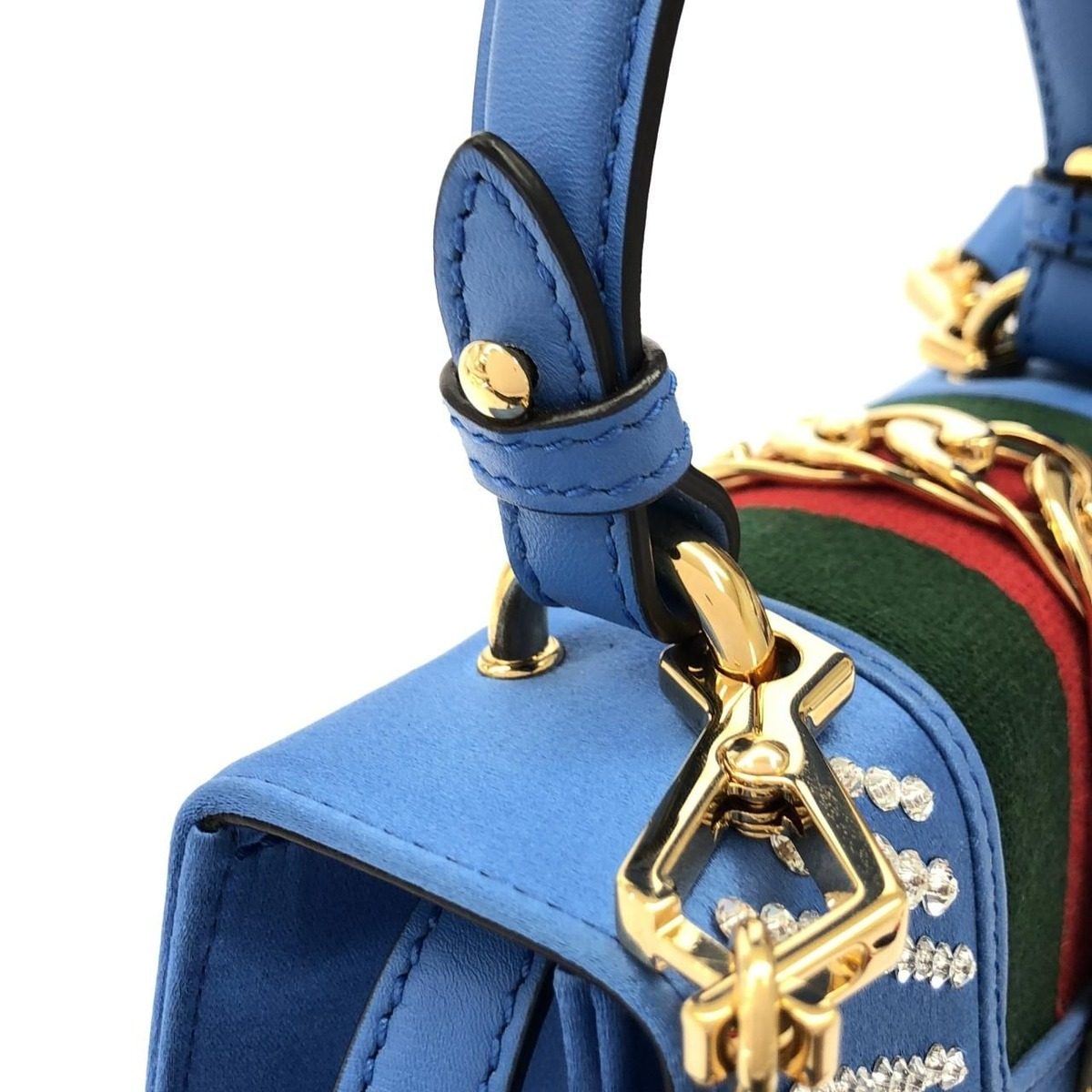 Gucci Sylvie Bag Handbag Blue — view 8