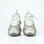 Christian Dior Sneakers Shoes Leather Rubber Fabric White Gray Logo — view 2