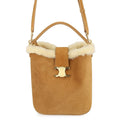Celine Handbag Louis e Suede Shearling 2-Way