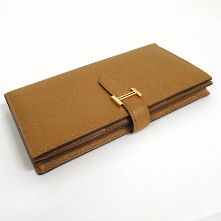 Hermes Bearn Souffle Wallet Veau Epsom Sesame Gold — view 3