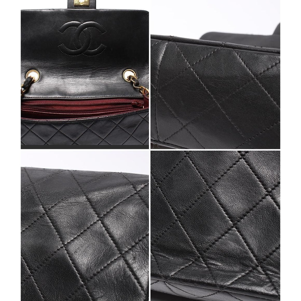 Chanel Chain Shoulder Bag Gold Mini Quilted 20 — view 9