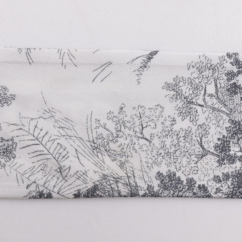 Christian Dior Mitzah Toile de Jouy Sauvage Ribbon Scarf 15 Jou106 I602 — view 9