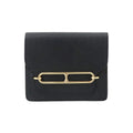 Hermes Roulis Slim Wallet Bifold Chevre Black