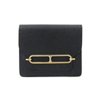 Hermes Roulis Slim Wallet Bifold Chevre Black