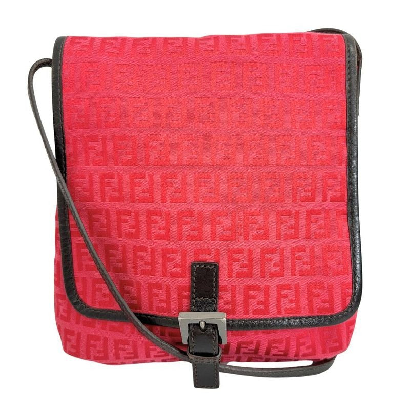 Fendi Zucca 8 Bt052 Canvas Women Shoulder Bag