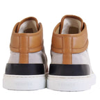 Hermes Enjoy Sneakers Leather Canvas Beige Brown — view 5