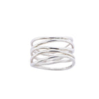 Tiffany & Co Ring Wave Row 925 Sterling Silver — view 2