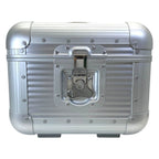 Gucci Beauty Case Cosmetic Box Handbag GG Supreme Canvas Aluminum Silver