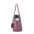 Gucci Small Bicolor Swing Tote Purple Grain Calfskin Leather Tot" — view 3