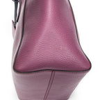 Gucci Small Bicolor Swing Tote Purple Grain Calfskin Leather Tot" — view 8