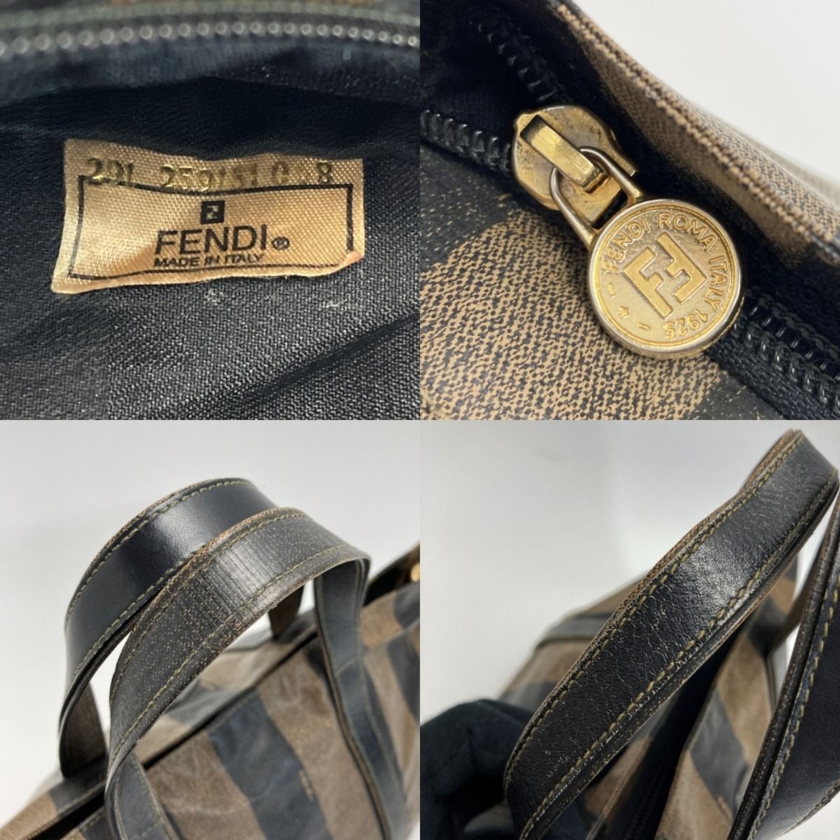 Fendi Pecan Mini Tote Brown Leather Handbag — view 5