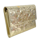 Chanel Wallet Icon Patent Leather Champagne Gold — view 2