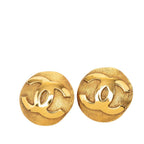 Chanel Vintage CC Logo Round Earrings